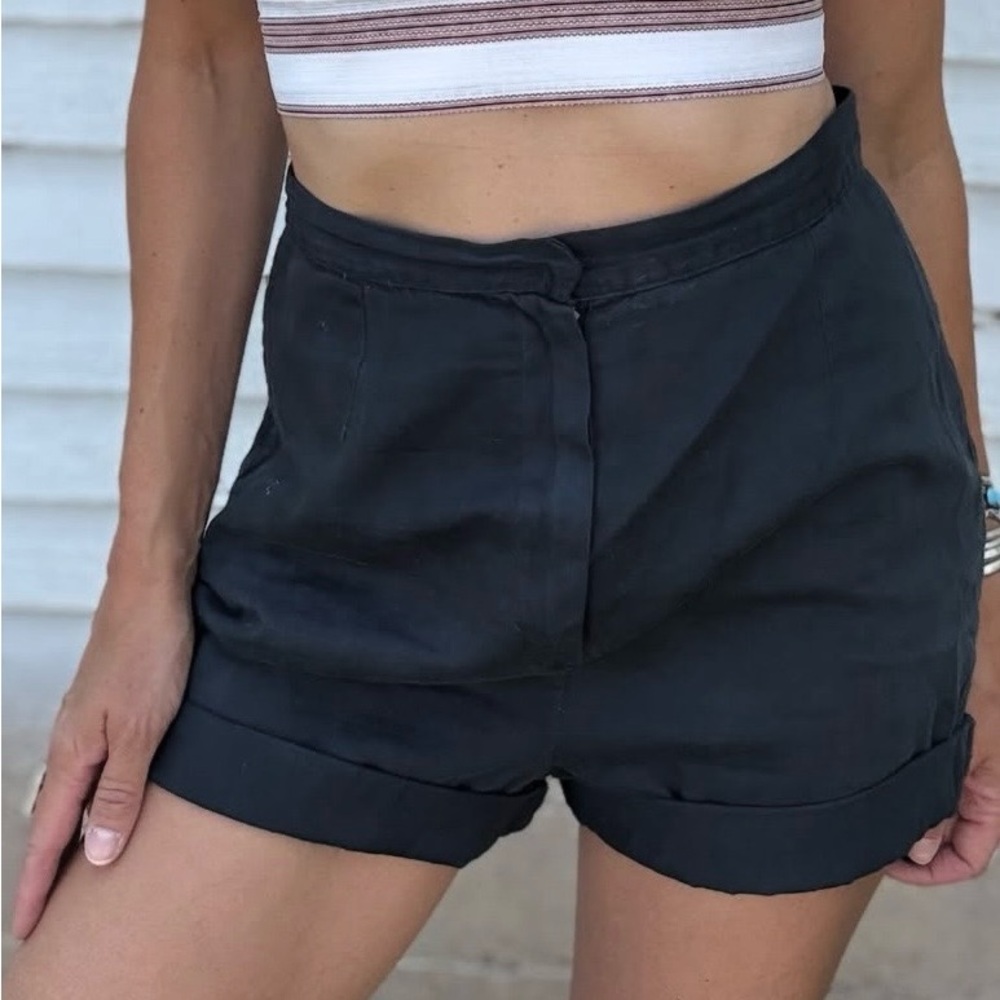 Vintage 50/60’s High-Rise Women's Dark Shorts